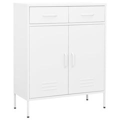 Storage Cabinet White 31.5x13.8x40 Steel