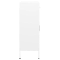 Storage Cabinet White 31.5x13.8x40 Steel