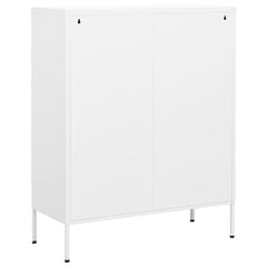 Storage Cabinet White 31.5x13.8x40 Steel