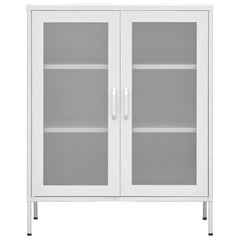 Storage Cabinet White 31.5x13.8x40 Steel