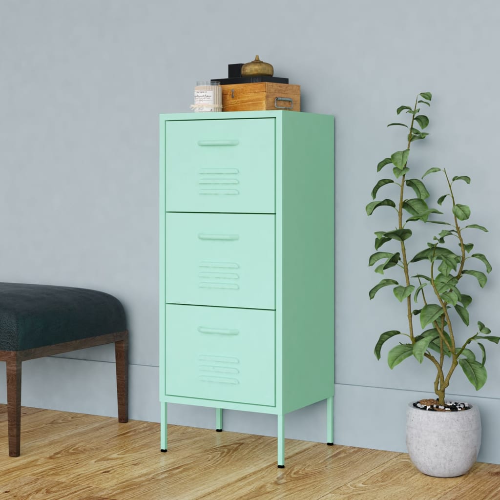 Storage Cabinet Mint Steel Medium Storage Cabinet Rectangular