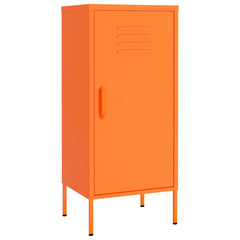 Storage Cabinet Orange Steel Medium Storage Cabinet Rectangular