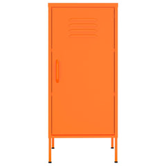 Storage Cabinet Orange Steel Medium Storage Cabinet Rectangular