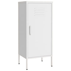 Storage Cabinet White Steel Medium Heavy Weight Endurance