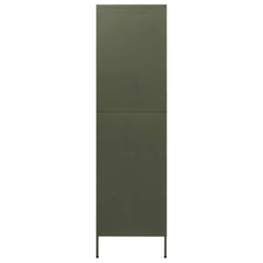 Wardrobe Olive Green 35.4x19.7x70.9 Steel