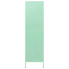Wardrobe Mint Steel 35.4 x 19.7 x 70.9 in Modern Mint Wardrobe