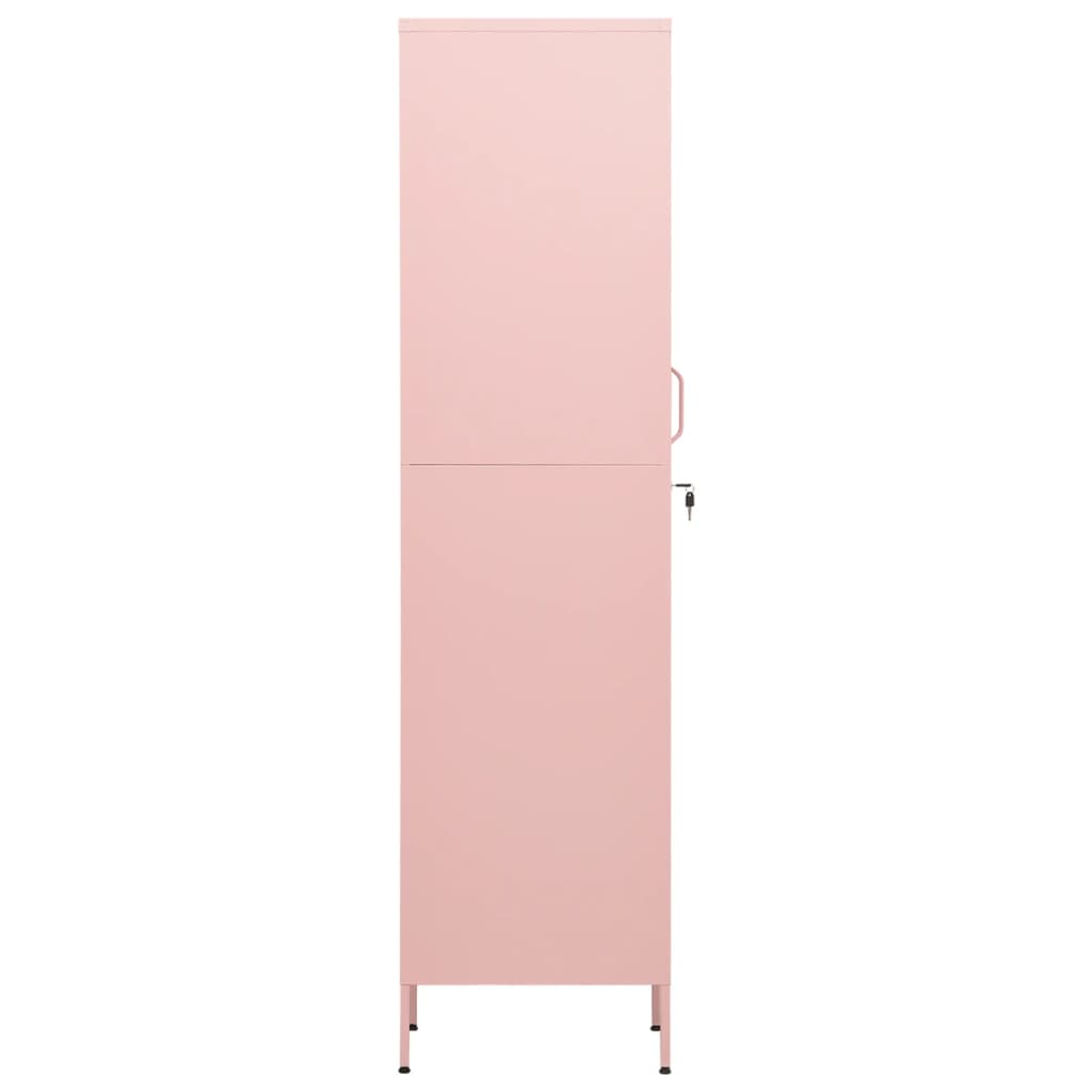 Locker Cabinet Pink Steel Medium Locker Cabinet Rectangular – Bostome