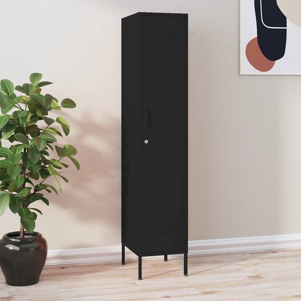 Locker Cabinet Black Steel Standard Locker Cabinet Rectangular