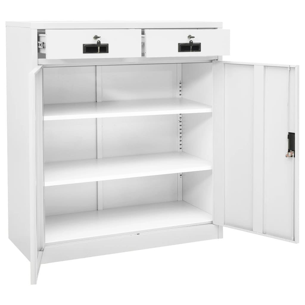 Office Cabinet Height-Adjustable Shelves Filing Cabinet Rectangular ...