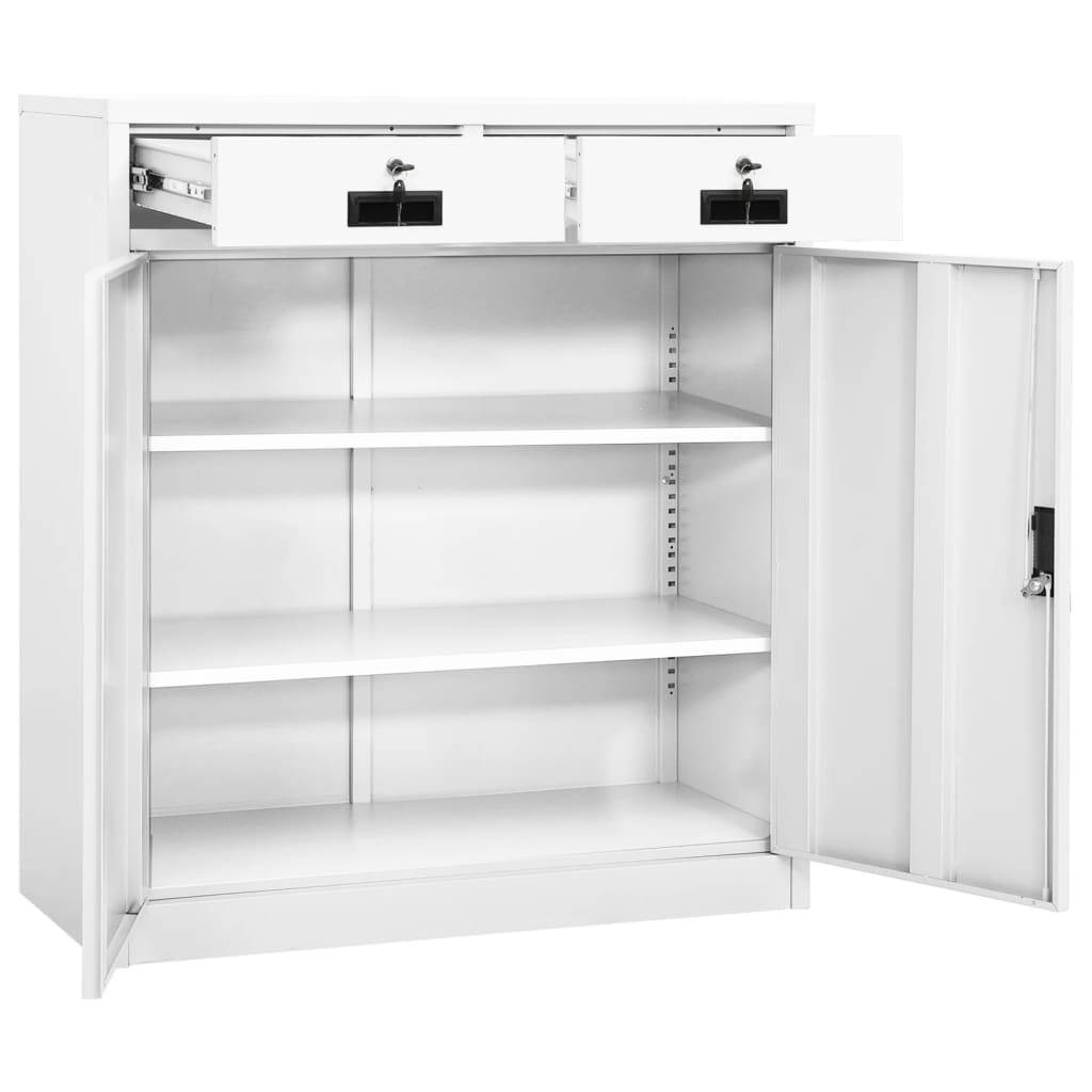 Office Cabinet Height-Adjustable Shelves Filing Cabinet Rectangular ...