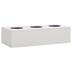 Flower Box Light grey Steel Medium Durable Flower Box