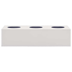 Flower Box Light grey Steel Medium Durable Flower Box