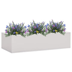 Flower Box Light grey Steel Medium Durable Flower Box