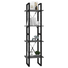 Book Cabinet Gray Engineered wood, metal Large Book Cabinet