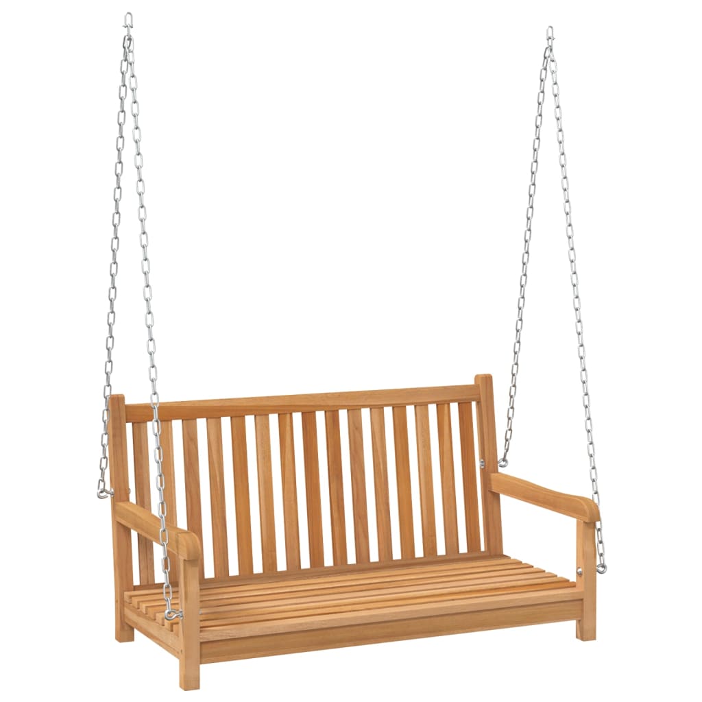 Swing Bench Solid Teak Wood 44.9x23.6x25.2