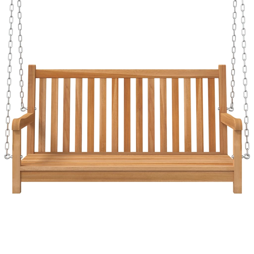 Swing Bench Solid Teak Wood 44.9x23.6x25.2