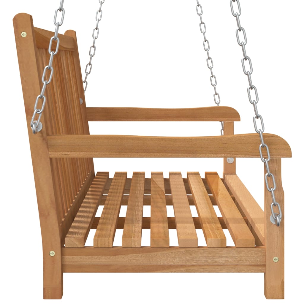 Swing Bench Solid Teak Wood 44.9x23.6x25.2