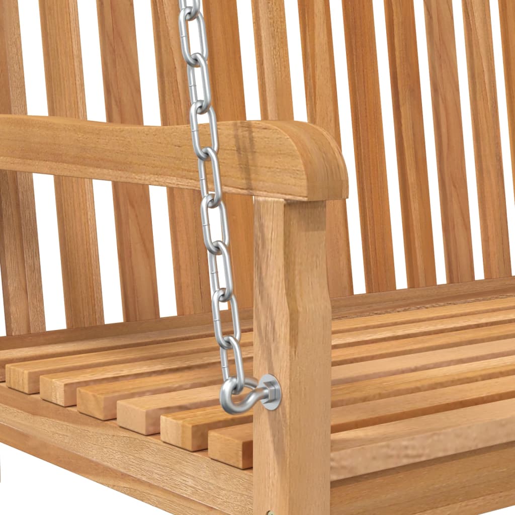 Swing Bench Solid Teak Wood 44.9x23.6x25.2