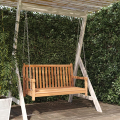 Swing Bench Solid Teak Wood 44.9x23.6x25.2