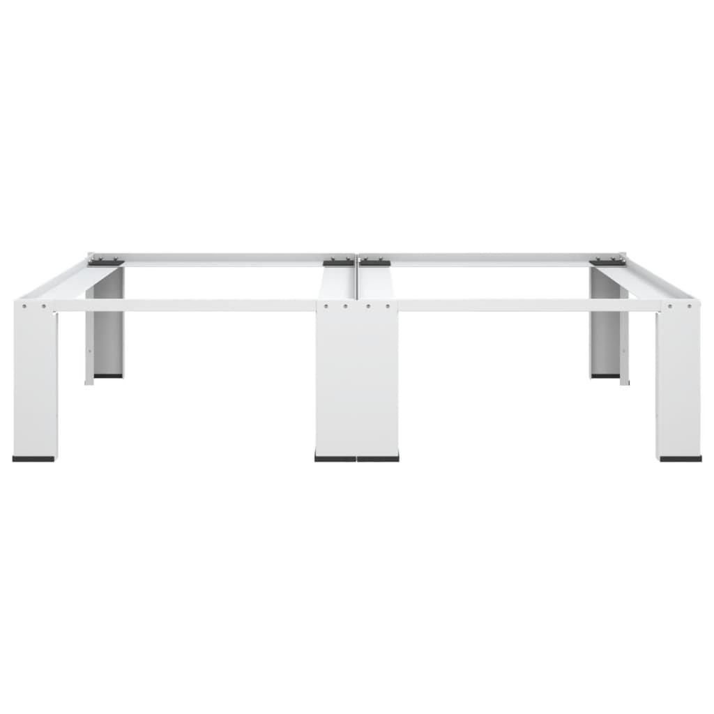 Washing Machine Pedestal with Pull-Out Shelf White