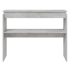 Console Table Concrete Grey Engineered Wood Standard Modern