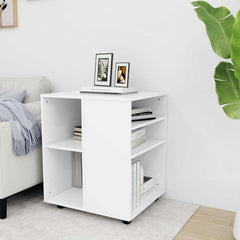 Storage Cabinet White Engineered wood Medium Sleek