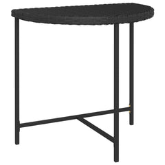 Garden Table Black Poly rattan Medium Durable Garden Table