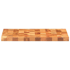 Rectangular solid acacia wood chopping board, 23.6x15.7x1.5 inches, with natural grain patterns.