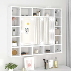 Mirror Cabinet White Engineered wood Wall mounting Mirror Cabinet