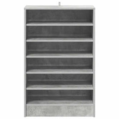 Shoe Cabinet Concrete Gray Engineered Wood Medium Shoe Cabinet