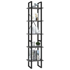 Book Cabinet Grey Engineered wood Medium Book Cabinet