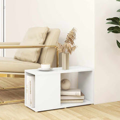 TV Cabinet White Engineered wood Small TV Cabinet Rectangular