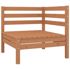 Garden Lounge Set Honey brown Solid pinewood Medium Modular
