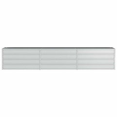 Garden Raised Bed Silver Galvanized Steel Large Durable