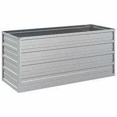 Garden Raised Bed Silver Galvanized Steel 39.4 x 15.7 x 17.7 in