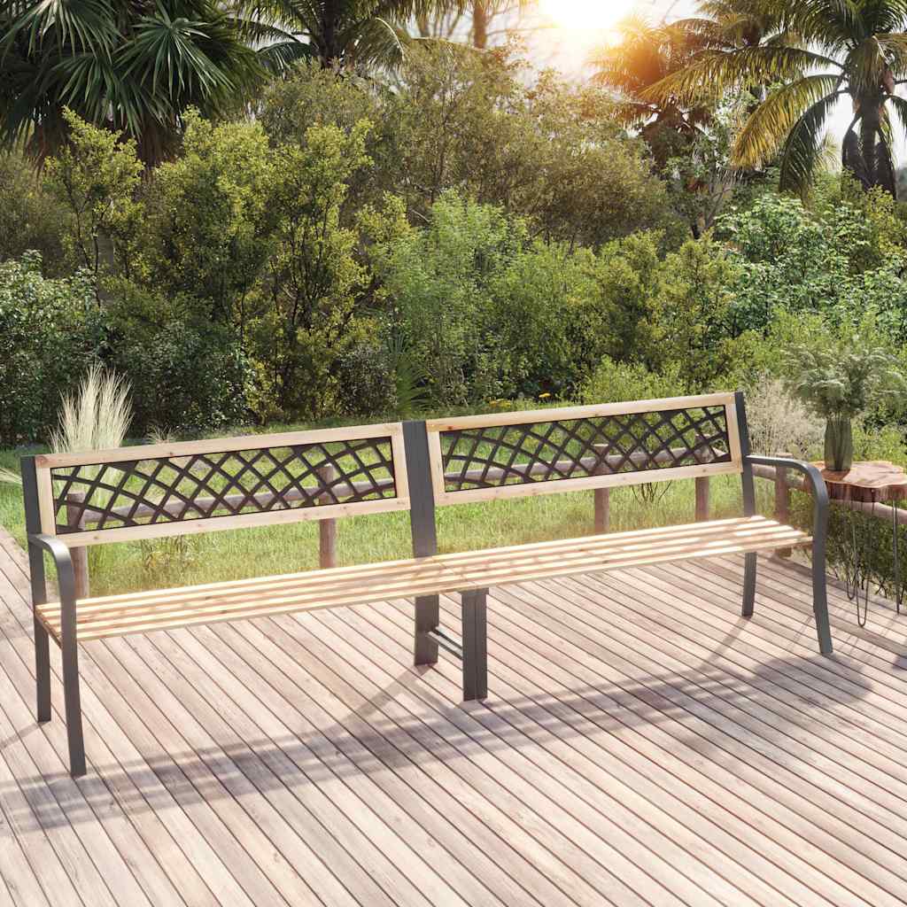 Garden Bench Natural wood Chinese fir wood Large Durable