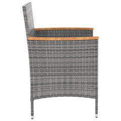 Garden Dining Chair Set of 4 Grey