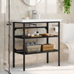 Bathroom Sink Frame Black Powder-coated iron Medium