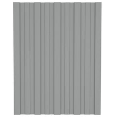 Roof Panel 36 pcs Grey 23.62 x 17.72 in Galvanised steel