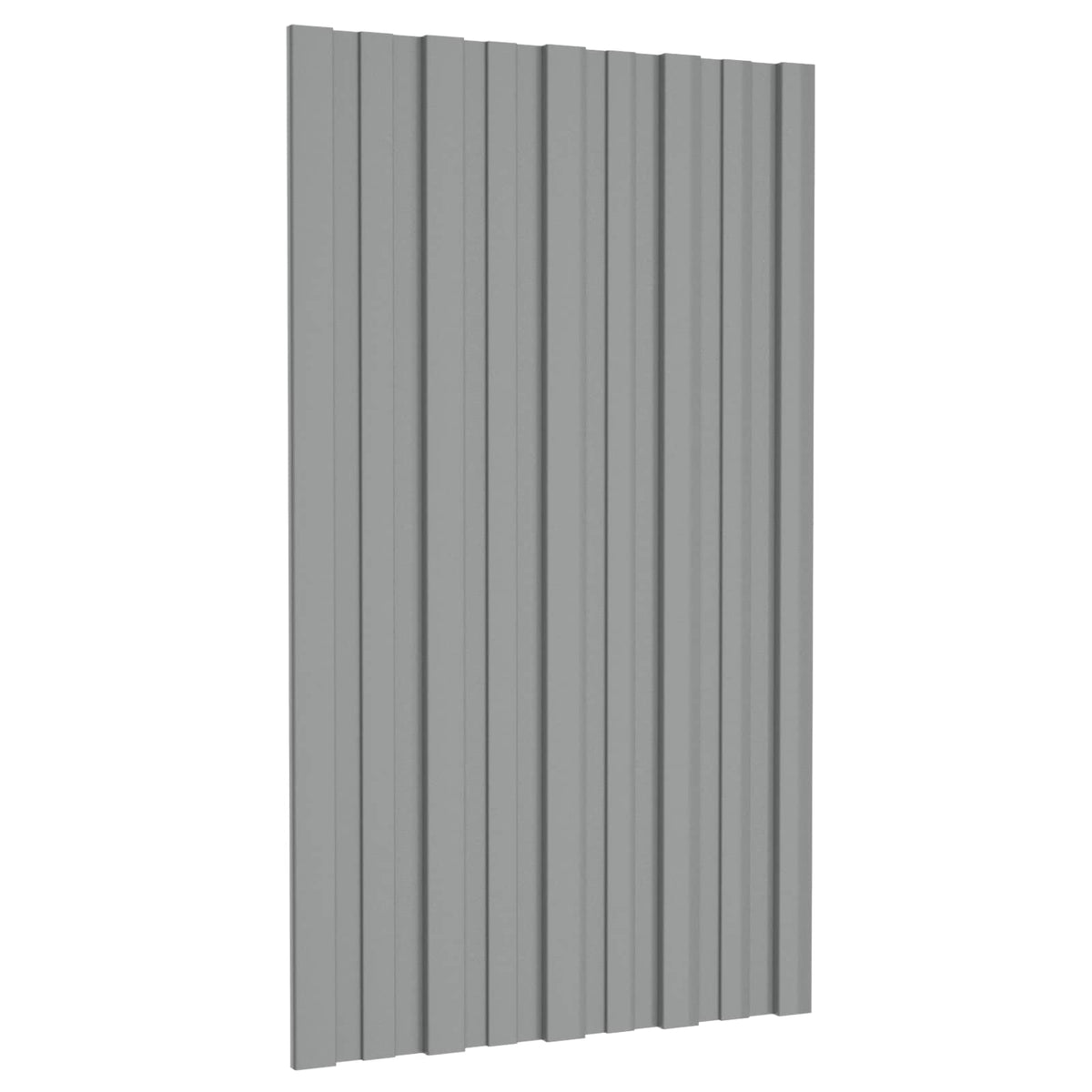 Roof Panel 12 pcs Grey 31.50 x 17.72 in Galvanised steel
