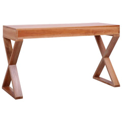 Computer Desk Natural Solid mahogany wood Medium Computer Desk