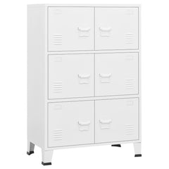 Storage Chest White Metal Medium Storage Chest Rectangular