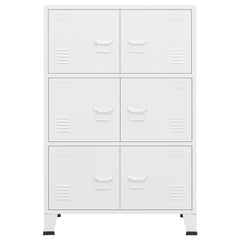 Storage Chest White Metal Medium Storage Chest Rectangular