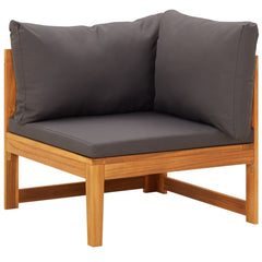 Garden Lounge Set Dark Grey Solid acacia wood Medium Modular