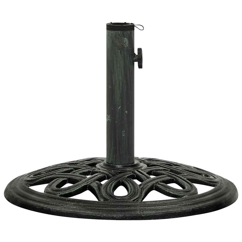 Umbrella Base Green 15.7x15.7x12.6 Cast Iron