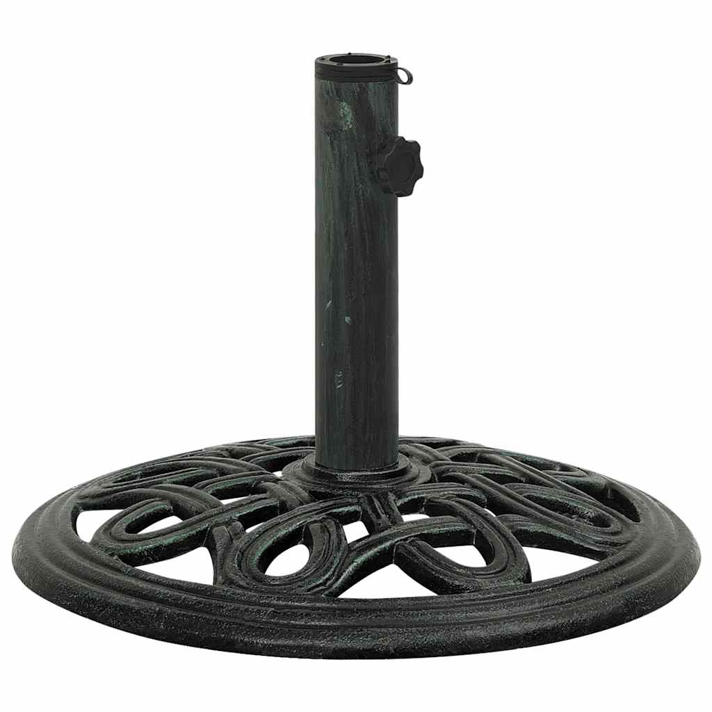 Umbrella Base Green 15.7x15.7x12.6 Cast Iron