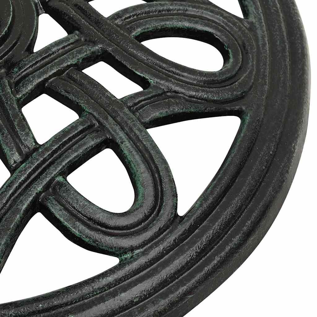 Umbrella Base Green 15.7x15.7x12.6 Cast Iron