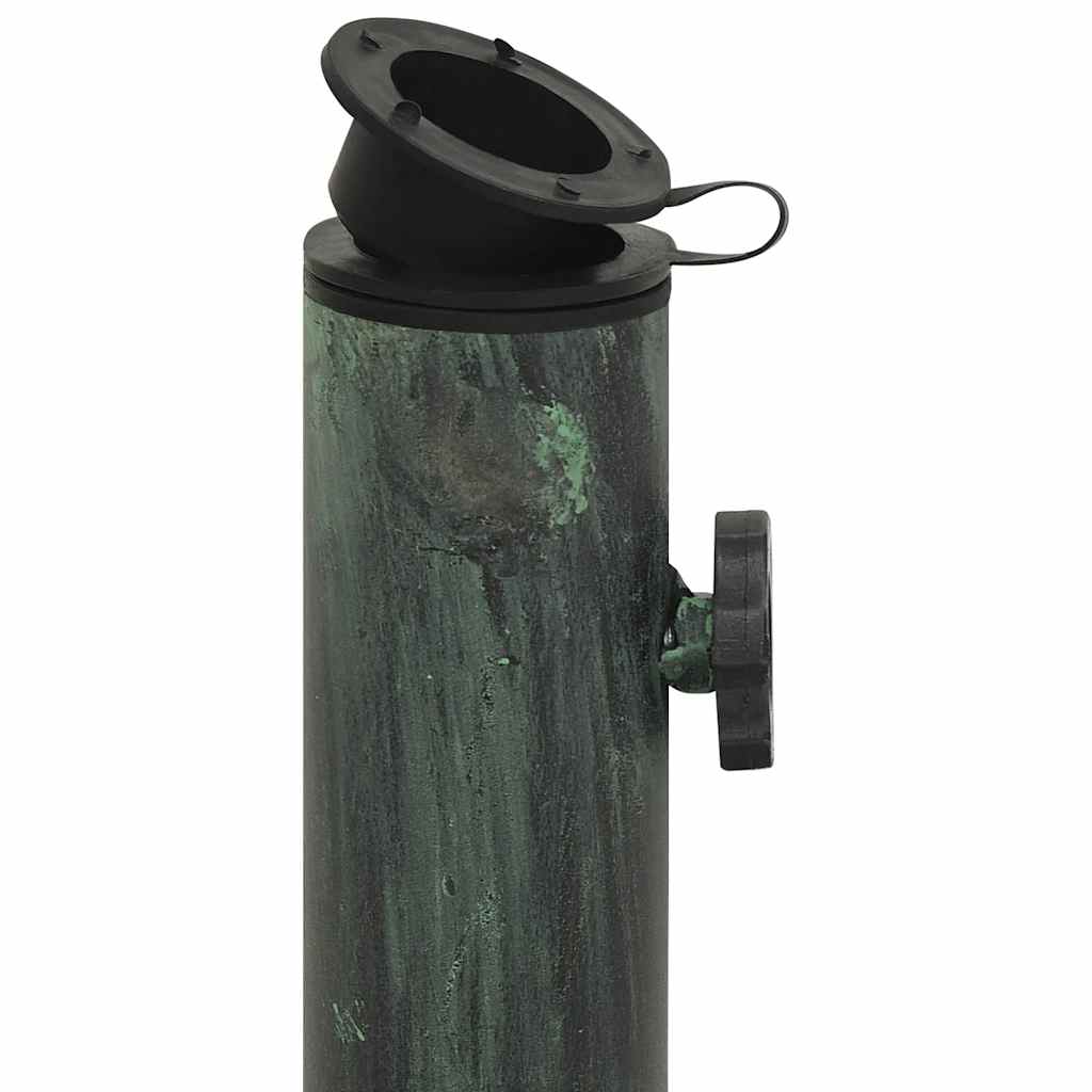 Umbrella Base Green 15.7x15.7x12.6 Cast Iron
