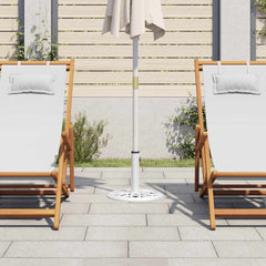 Umbrella Base White 15.7x15.7x12.6 Cast Iron