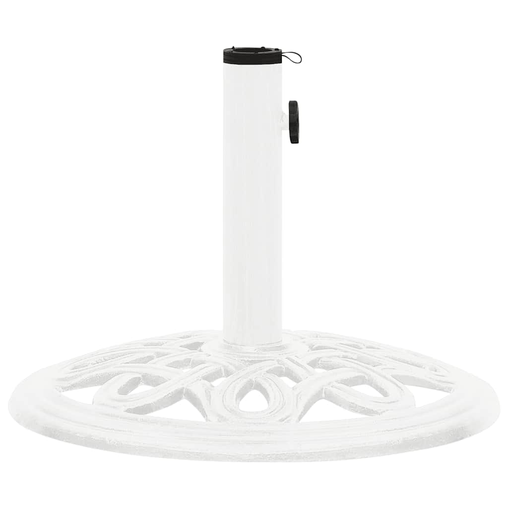 Umbrella Base White 15.7x15.7x12.6 Cast Iron